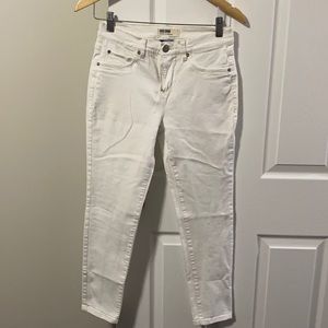 GARAGE white ankle denim